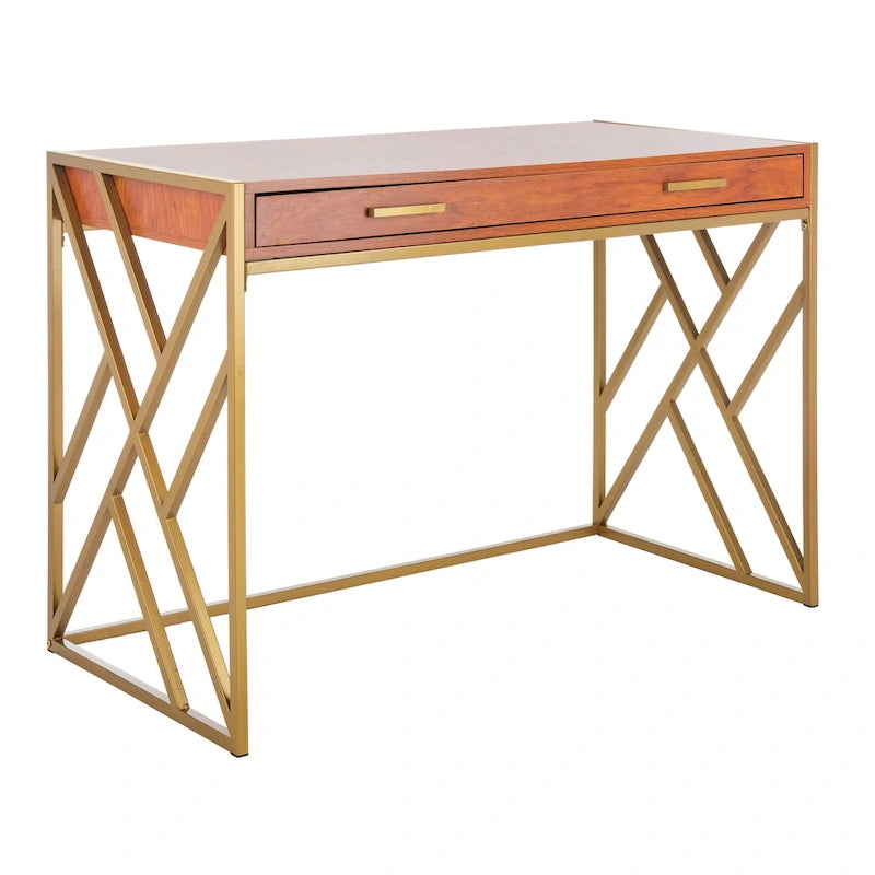 Modern Dual-Tone 1-Drawer Desk