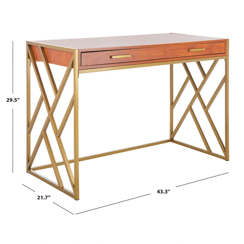Modern Dual-Tone 1-Drawer Desk