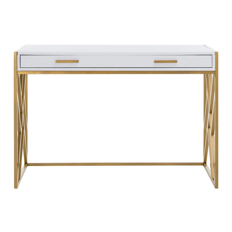 Modern Dual-Tone 1-Drawer Desk