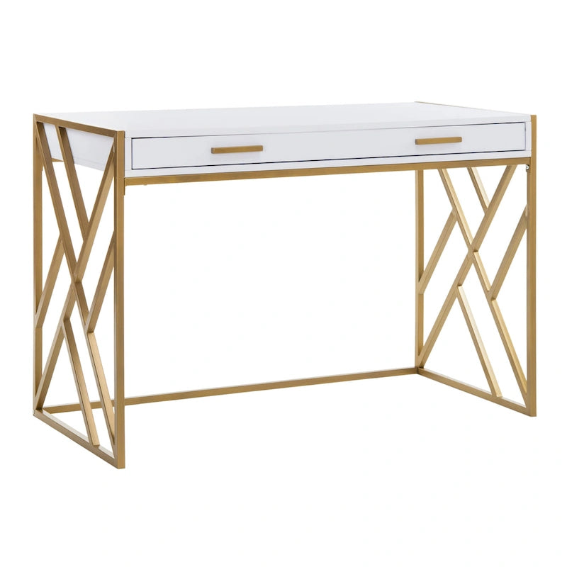 Modern Dual-Tone 1-Drawer Desk