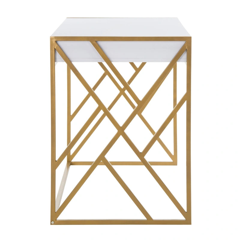 Modern Dual-Tone 1-Drawer Desk