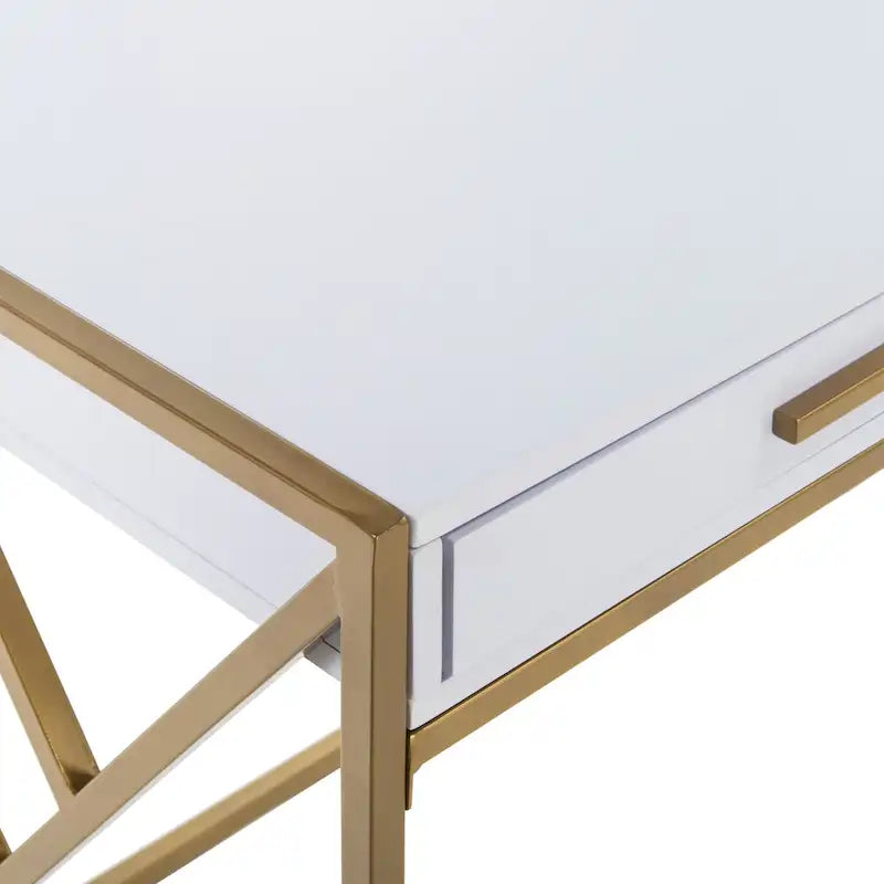 Modern Dual-Tone 1-Drawer Desk