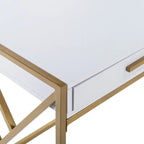 Modern Dual-Tone 1-Drawer Desk