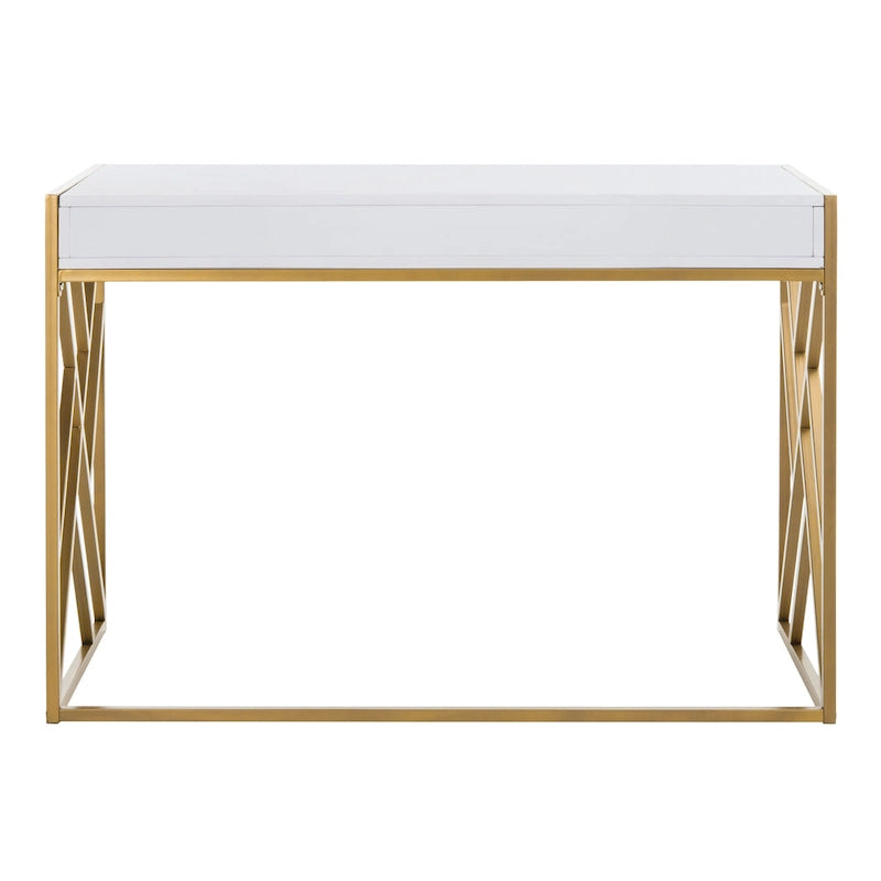 Modern Dual-Tone 1-Drawer Desk