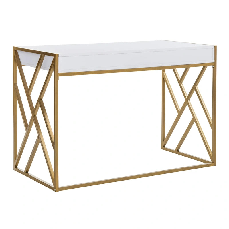 Modern Dual-Tone 1-Drawer Desk
