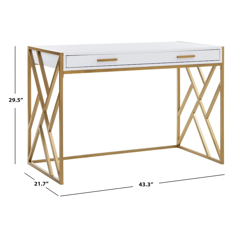 Modern Dual-Tone 1-Drawer Desk
