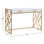 Modern Dual-Tone 1-Drawer Desk