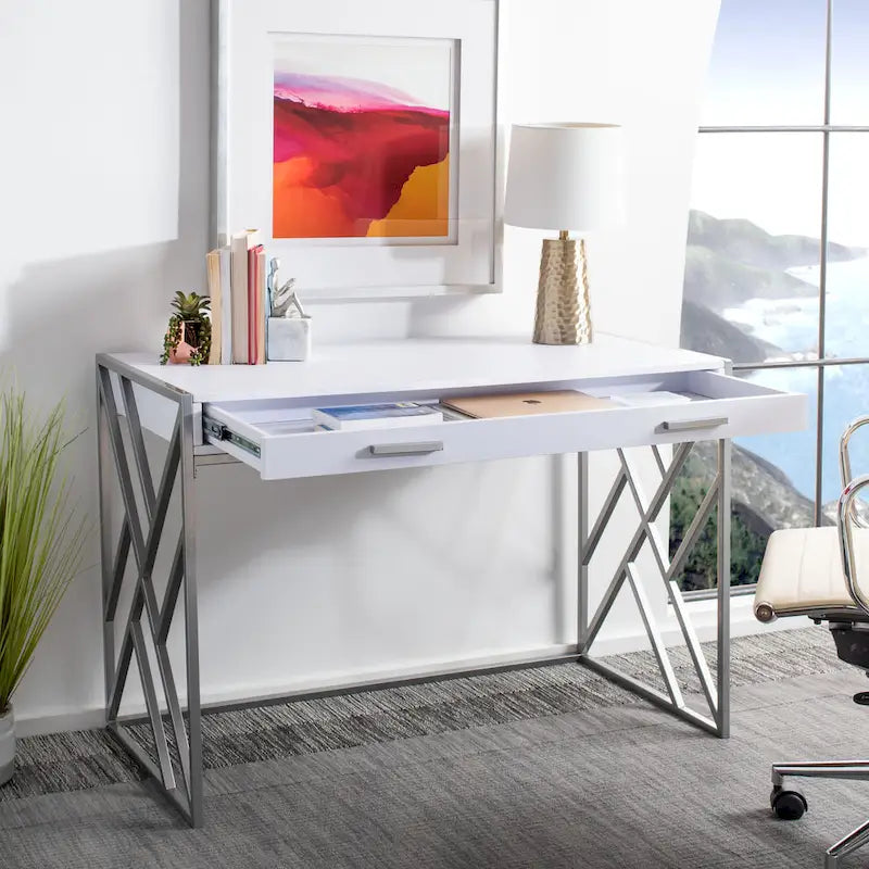 Modern Dual-Tone 1-Drawer Desk