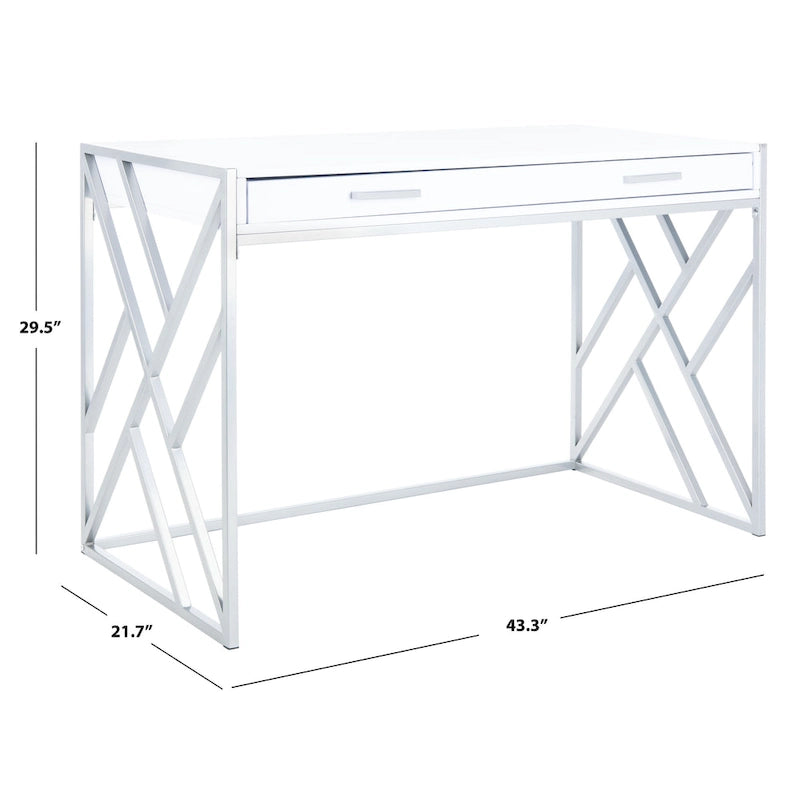 Modern Dual-Tone 1-Drawer Desk