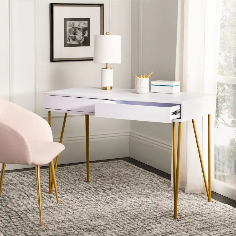 Pine Natural 2-Drawer Desk