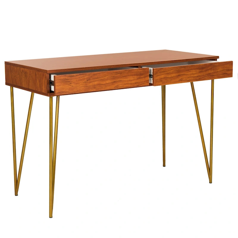 Pine Natural 2-Drawer Desk