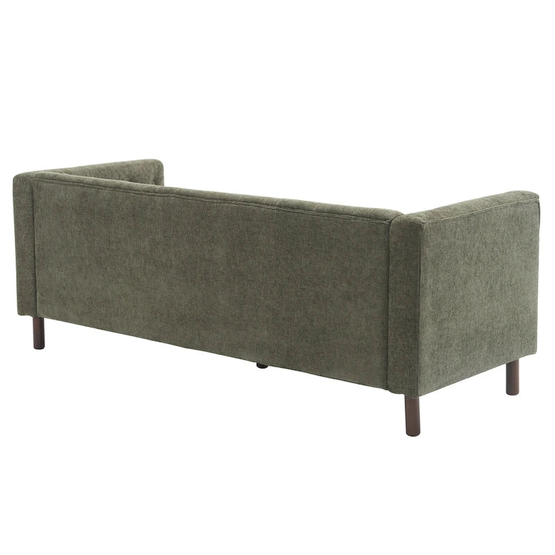 Modern Upholstered 3-Seater Tufted Sofa Couch for Living Room