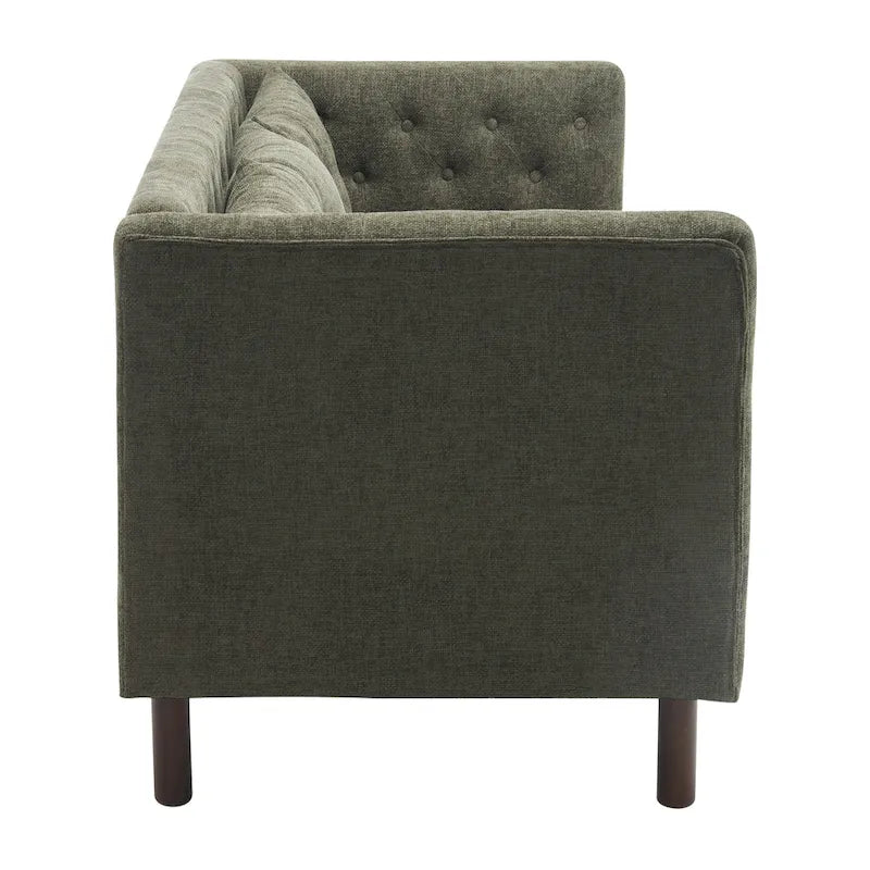 Modern Upholstered 3-Seater Tufted Sofa Couch for Living Room