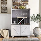 Credenza rustica con 6 ripiani per vino