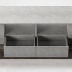Industrial Oak and Light Grey 71-inch 4-Shelf TV Console