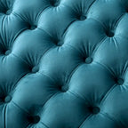 Modern Glam Button Tufted Velvet Ottoman
