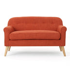 Mid-Century Fabric Loveseat