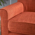 Mid-Century Fabric Loveseat