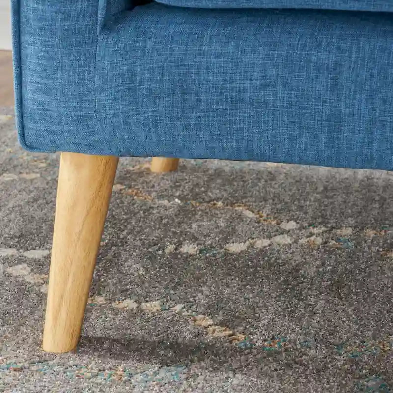 Mid-Century Fabric Loveseat