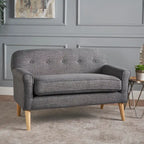 Mid-Century Fabric Loveseat