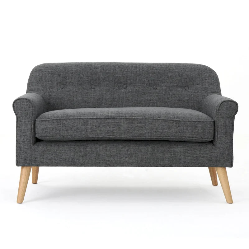 Mid-Century Fabric Loveseat