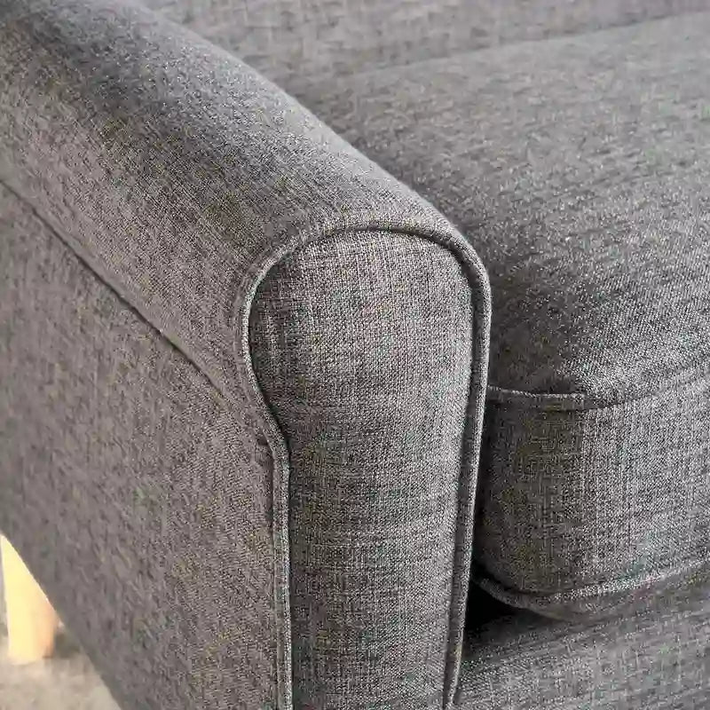 Mid-Century Fabric Loveseat