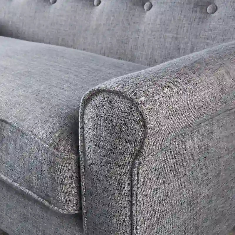 Mid-Century Fabric Loveseat