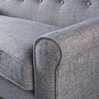 Mid-Century Fabric Loveseat