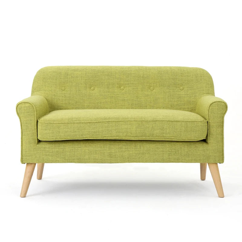Mid-Century Fabric Loveseat