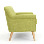 Mid-Century Fabric Loveseat