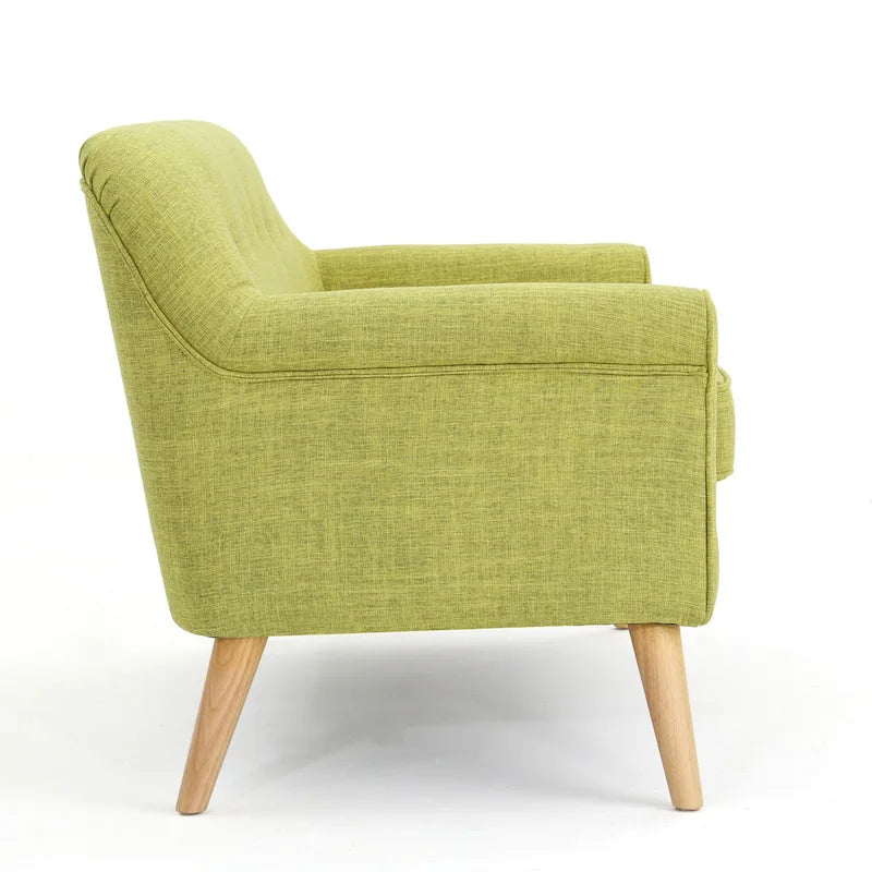 Mid-Century Fabric Loveseat