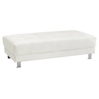 Pouf capitonné in finta pelle