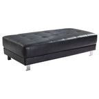 Pouf capitonné in finta pelle