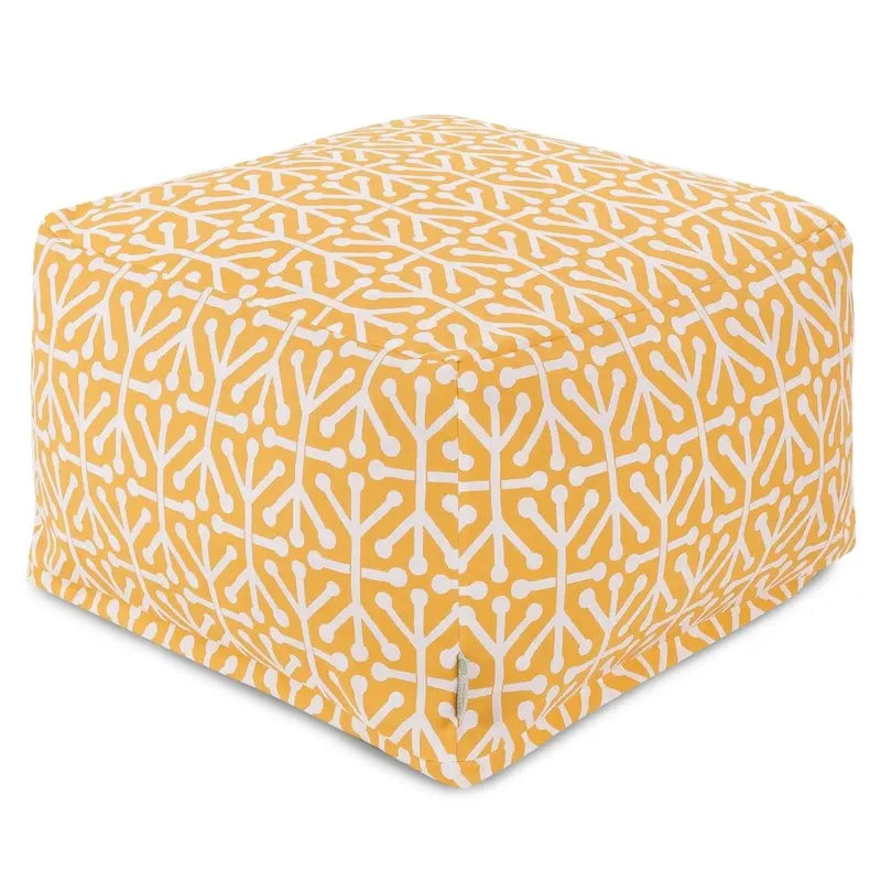 Indoor Outdoor Ottoman Pouf 27 in L x 27 in W x 17 in H