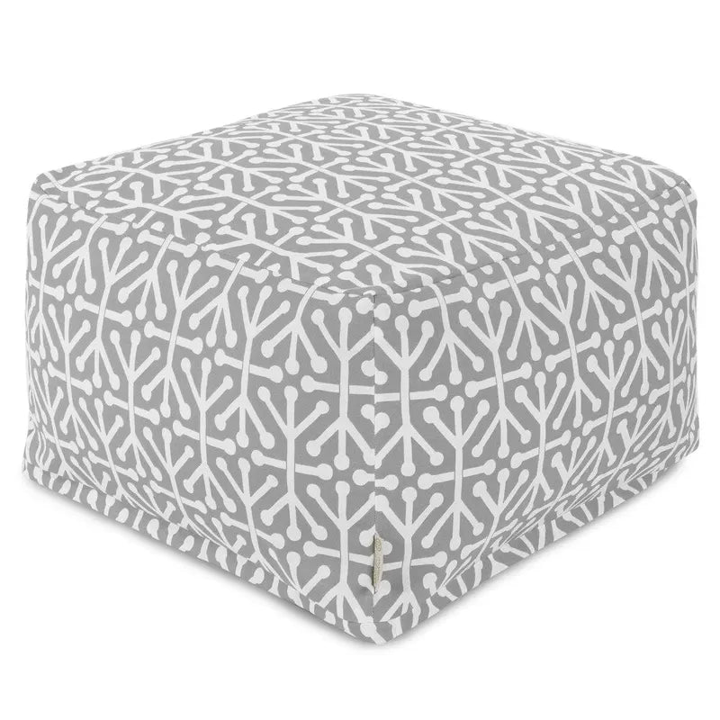 Indoor Outdoor Ottoman Pouf 27 in L x 27 in W x 17 in H