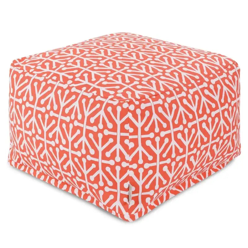 Indoor Outdoor Ottoman Pouf 27 in L x 27 in W x 17 in H