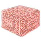 Indoor Outdoor Ottoman Pouf 27 in L x 27 in W x 17 in H