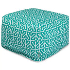 Indoor Outdoor Ottoman Pouf 27 in L x 27 in W x 17 in H