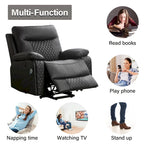 Modern Leather Power Reclining Heated Massage Chair