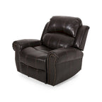 Bonded Leather Glider Recliner