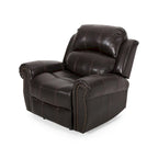 Bonded Leather Glider Recliner