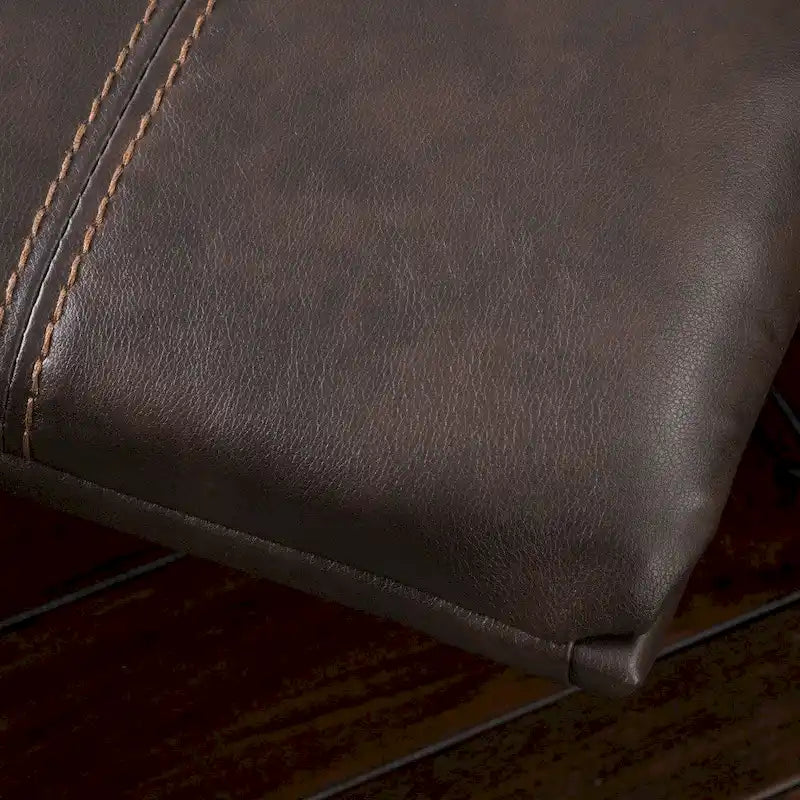 Bonded Leather Glider Recliner
