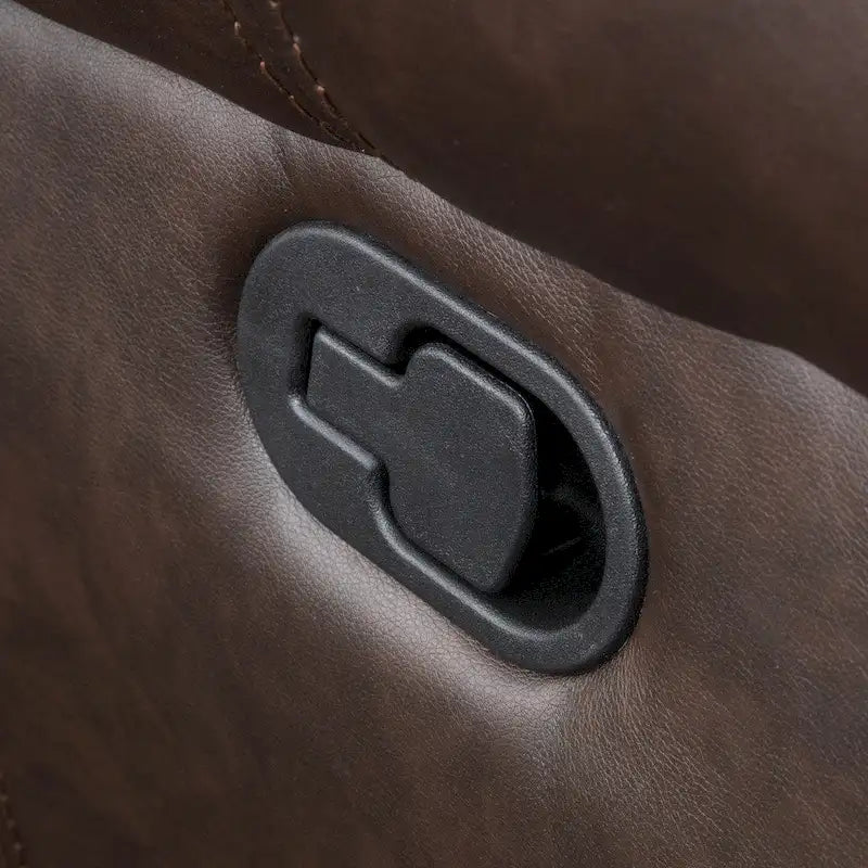 Bonded Leather Glider Recliner