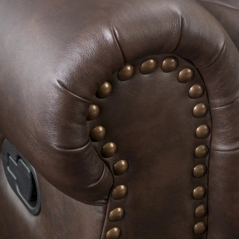 Bonded Leather Glider Recliner