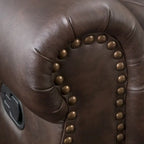 Bonded Leather Glider Recliner