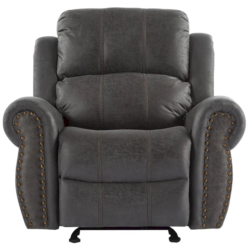Bonded Leather Glider Recliner