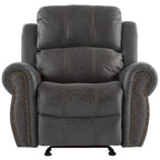 Bonded Leather Glider Recliner