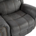 Bonded Leather Glider Recliner