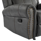 Bonded Leather Glider Recliner