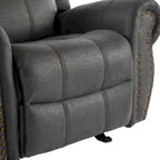 Bonded Leather Glider Recliner
